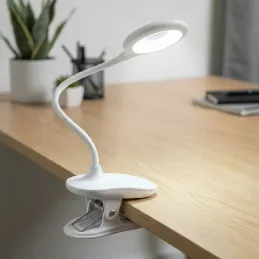 Lampada da tavolo LED con fissaggio al tavolo 4W ALBO / Bianca