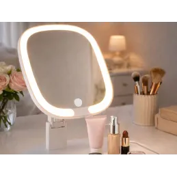 Specchio cosmetico con luce LED LIANO / Bianco