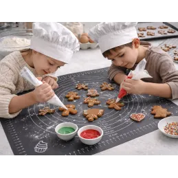 Tappetino in silicone per impastare / Grigio