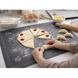 Tappetino in silicone per impastare / Grigio