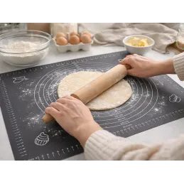 Tappetino in silicone per impastare / Grigio