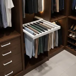 Portapantaloni estraibile con ammortizzatore OPIO / Bianco opaco