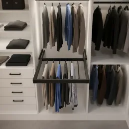 Portapantaloni estraibile con chiusura ammortizzata OPIO / Nero opaco