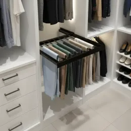 Portapantaloni estraibile con chiusura ammortizzata OPIO / Nero opaco
