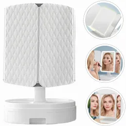 Specchio cosmetico con luce LED e organizer MAGNA / Bianco
