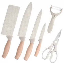 Set da 6 coltelli da cucina con forbici e pelapatate UGO / Crema