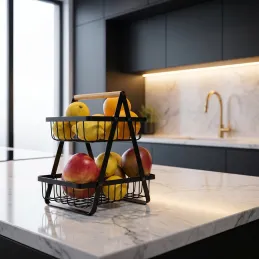 Cestino per frutta e verdura LASIA / Nero opaco
