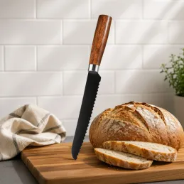 Set di 5 coltelli da cucina con pelapatate ALIA / Nero