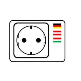 Multipresa elettrica EUROBOX 2x230V + 1xUSB C+A SCHUKO / Nero opaco