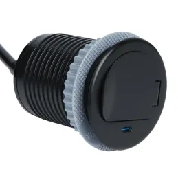 Presa da incasso ALPHA BOX FRENCH 1x230V + USB C / Nero opaco