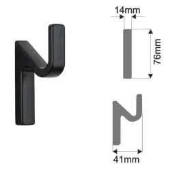 Appendiabiti ORLEA / Nero opaco