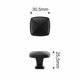 Pomello TULE / Nero opaco
