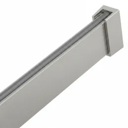 Barra appendiabiti 1 m SLIM per striscia LED con terminali / Alluminio
