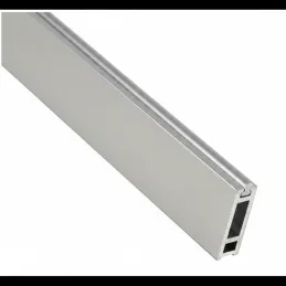 Barra appendiabiti 1 m SLIM per striscia LED con terminali / Alluminio
