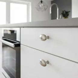 Maniglia a pomolo ALFREDO / Acciaio inox satinato