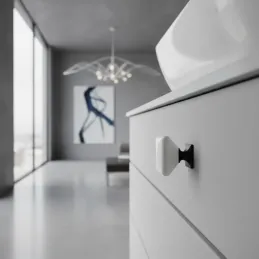 Pomello in ceramica DIAMON / Bianco + porcellana