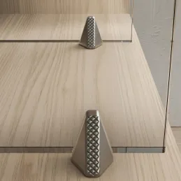 Reggipiano per vetro con guarnizione ELO D5 / Nichel - 10 pz.