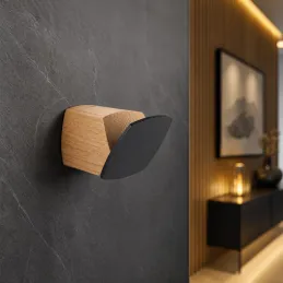 Appendino esclusivo in legno LOREN / Rovere verniciato - nero
