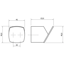 Appendiabiti esclusivo in legno LOREN / Legno nero - nero