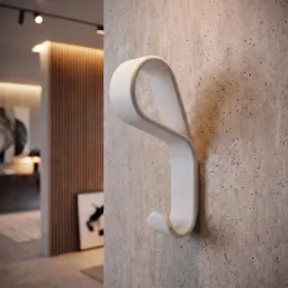 Appendiabiti di lusso DROP / Bianco opaco