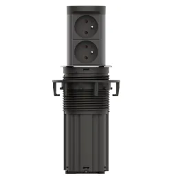 Presa elettrica estraibile Elevator NEW 2x230V FRENCH / Acciaio inox