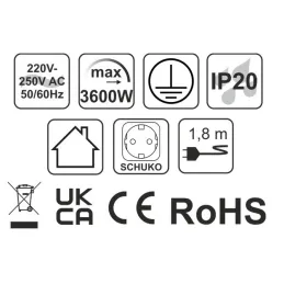 Multipresa da incasso SLIM BOX SCHUKO 3× 230 V / Nero opaco