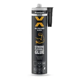 Adesivo MS POLYMER 290 ml a fissaggio immediato / Nero