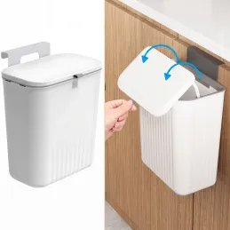 Cestino BIBA da appendere all’anta, 11 L / Bianco