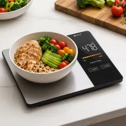 Bilancia da cucina digitale con app FIT BODY / Nera