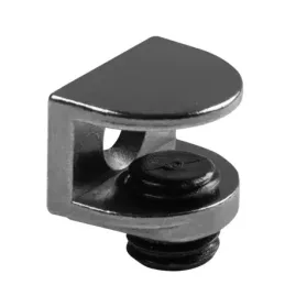 Supporto per ripiano in vetro MELIA - 10 pezzi / Nichel nero