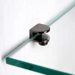 Supporto per ripiano in vetro MELIA - 10 pezzi / Nichel nero