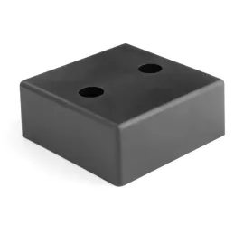 Piedino in plastica da 25 mm 60x60 / Nero opaco