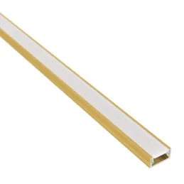 Profilo in alluminio ZARIA per illuminazione LED con copertura opalina / Oro