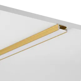 Profilo in alluminio ZARIA per illuminazione LED con copertura opalina / Oro