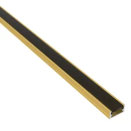 Profilo in alluminio ZARIA per illuminazione LED con copertura nera / Oro