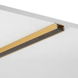 Profilo in alluminio ZARIA per illuminazione LED con copertura nera / Oro