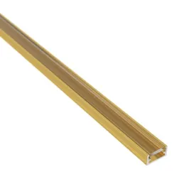 Profilo in alluminio ZARIA per illuminazione a LED con copertura trasparente / Oro