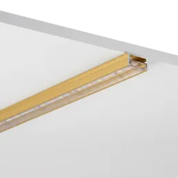 Profilo in alluminio ZARIA per illuminazione a LED con copertura trasparente / Oro