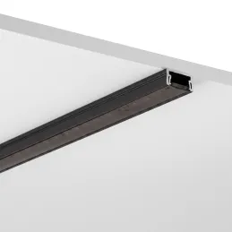 Profilo in alluminio ZARIA per illuminazione LED con copertura nera / Nero opaco