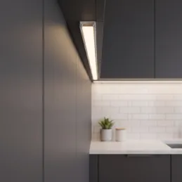 Profilo in alluminio ZARIA per illuminazione LED con copertura opalina / Bianco opaco