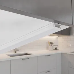 Profilo in alluminio ZARIA per illuminazione LED con copertura opalina / Bianco opaco