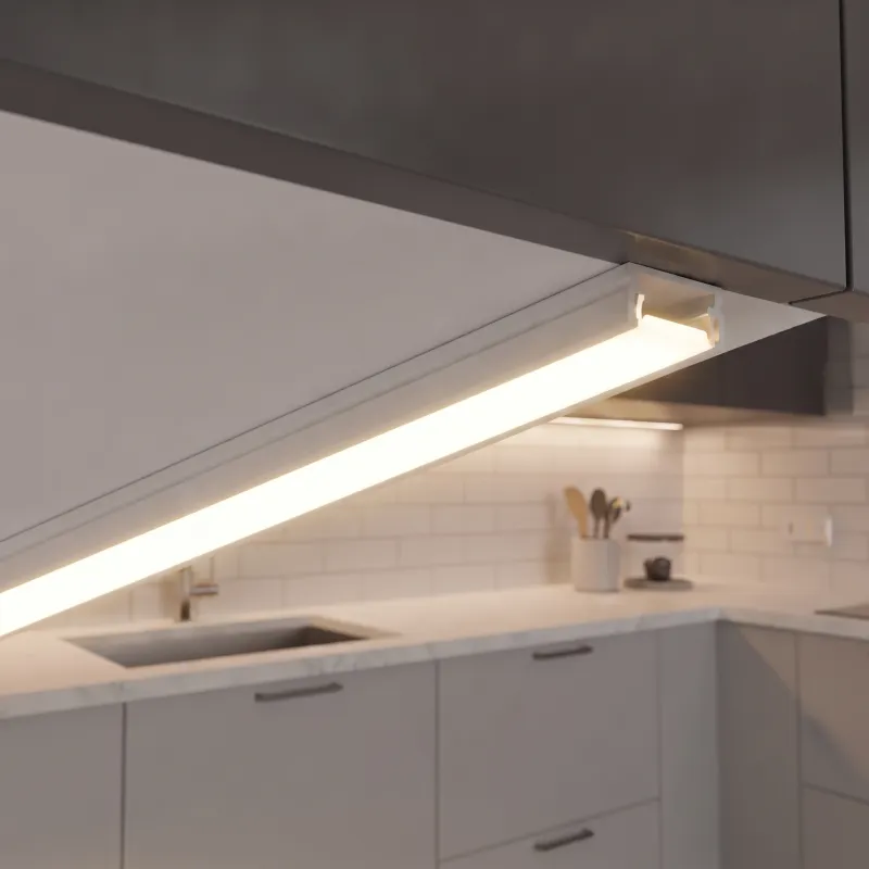 Profilo in alluminio ZARIA per illuminazione LED con copertura opalina / Bianco opaco