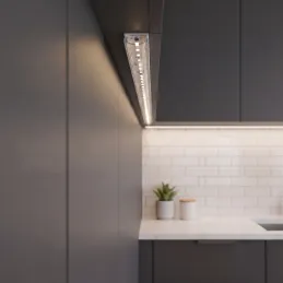 Profilo in alluminio ZARIA per illuminazione a LED con copertura trasparente / Bianco opaco