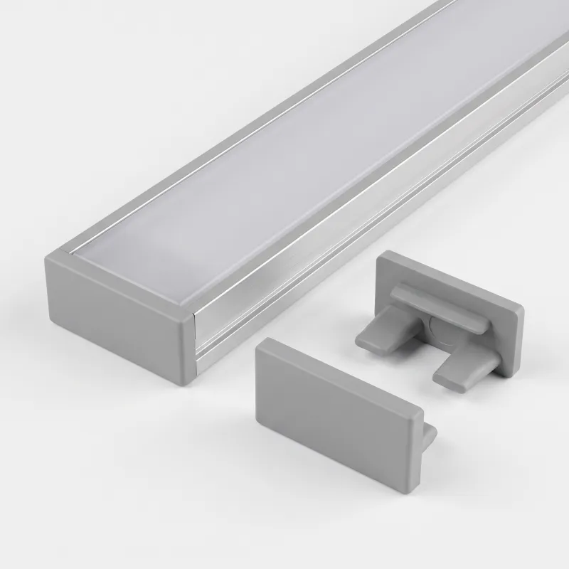 Tappo terminale per profilo LED ZARIA - senza foro / Grigio