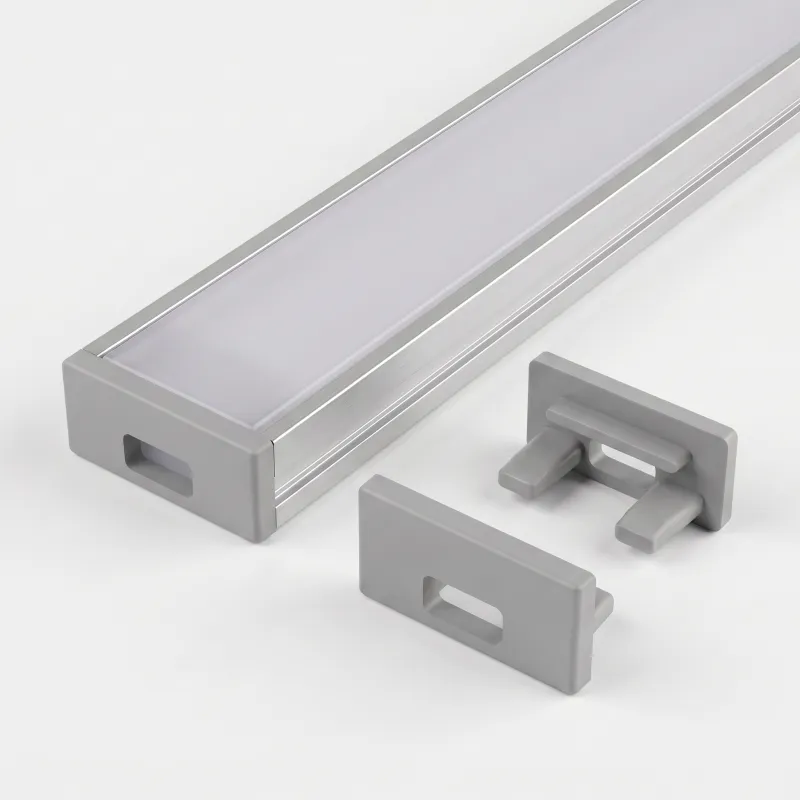 Tappo terminale per profilo LED ZARIA – con foro / Grigio