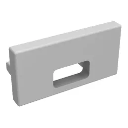 Tappo terminale per profilo LED ZARIA – con foro / Grigio