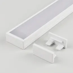 Tappo terminale per profilo LED ZARIA – senza foro / Bianco opaco