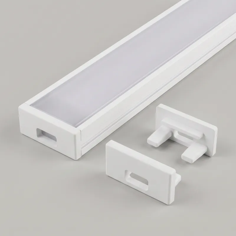 Tappo terminale per profilo LED ZARIA – con foro / Bianco opaco