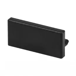 Set da 1 m del profilo ZARIA per illuminazione LED con copertura nera opaca, tappi terminali e sistema di fissaggio / Nero opaco