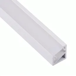 Profilo angolare in alluminio ZARIA per illuminazione a LED con copertura satinata / Bianco opaco